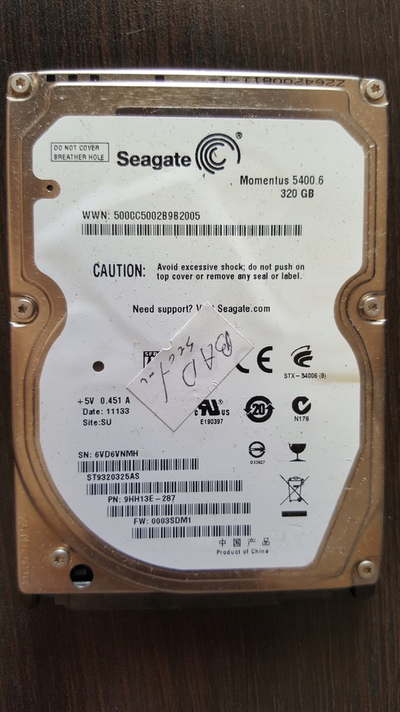 dysk Seagate ST93203225AS 320GB SATA