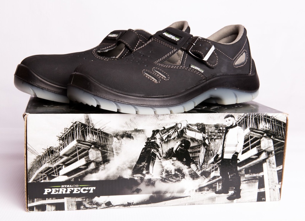 STALCO Buty Sandały BHP robocze skórzane S1 SRC 44