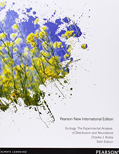 Charles J. Krebs Ecology Pearson New International