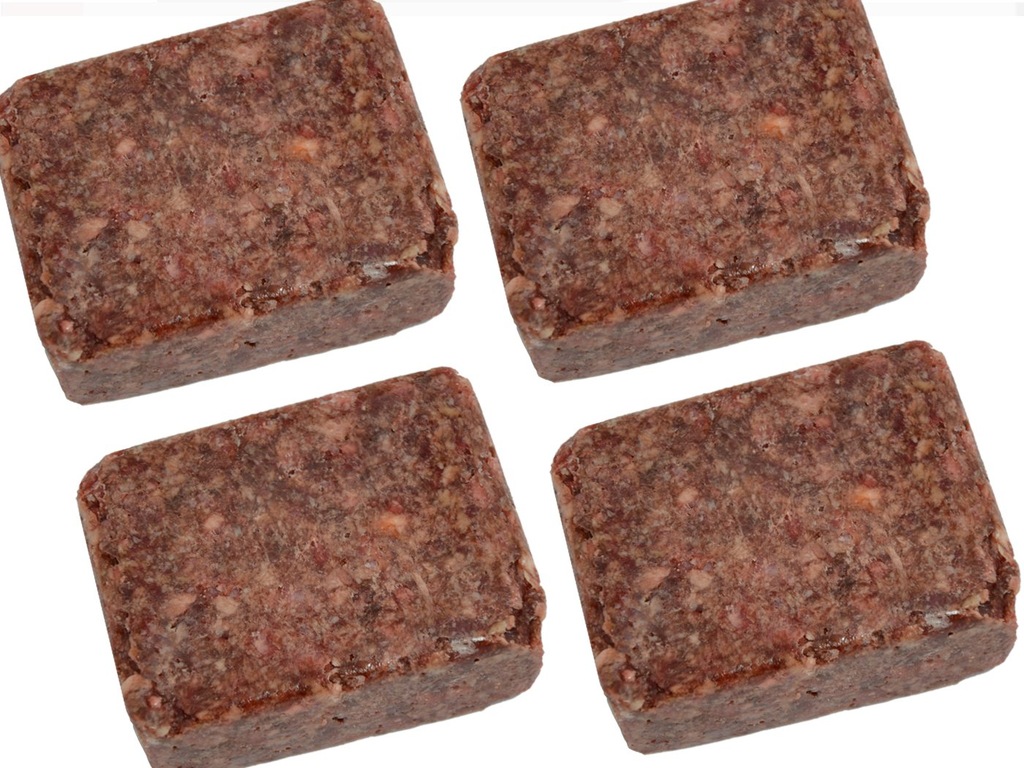 MIĘSO DLA PSA WOŁOWE BEZ KOŚCI KOSTKA 4x 250g BARF
