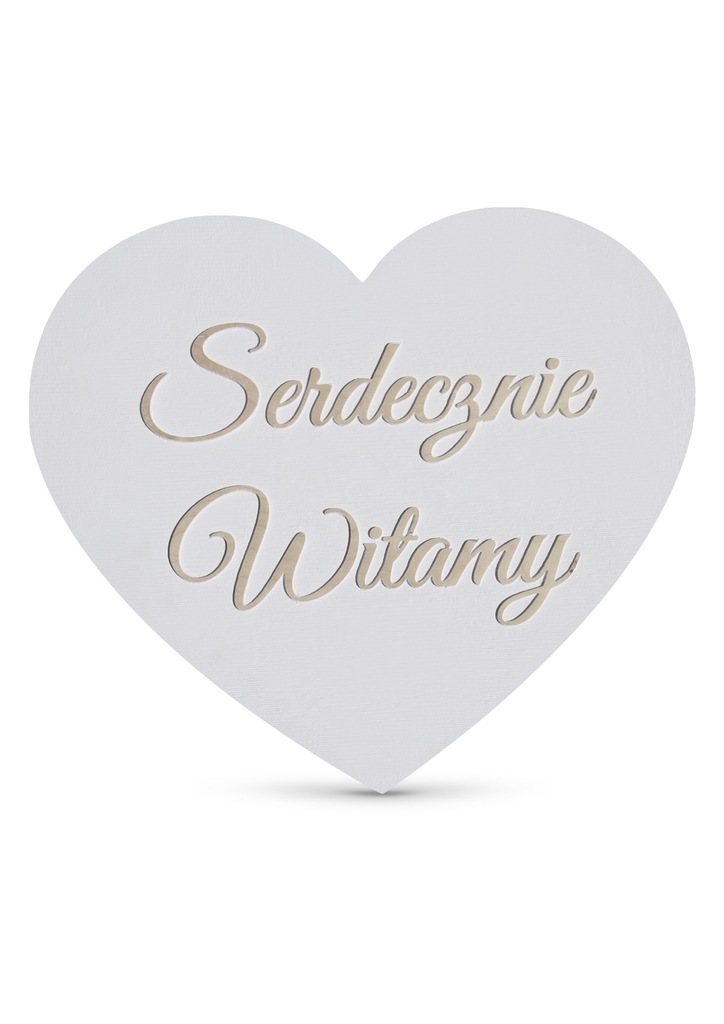 Napis Serdecznie Witamy
