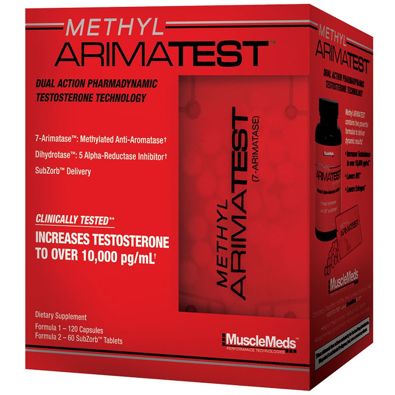 MUSCLEMEDS METHYL ARIMATEST 120caps + 60tab