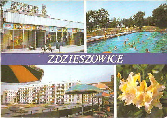 ZDZIESZOWICE -- PAWILON -- BASEN -- BLOKI -- 1987