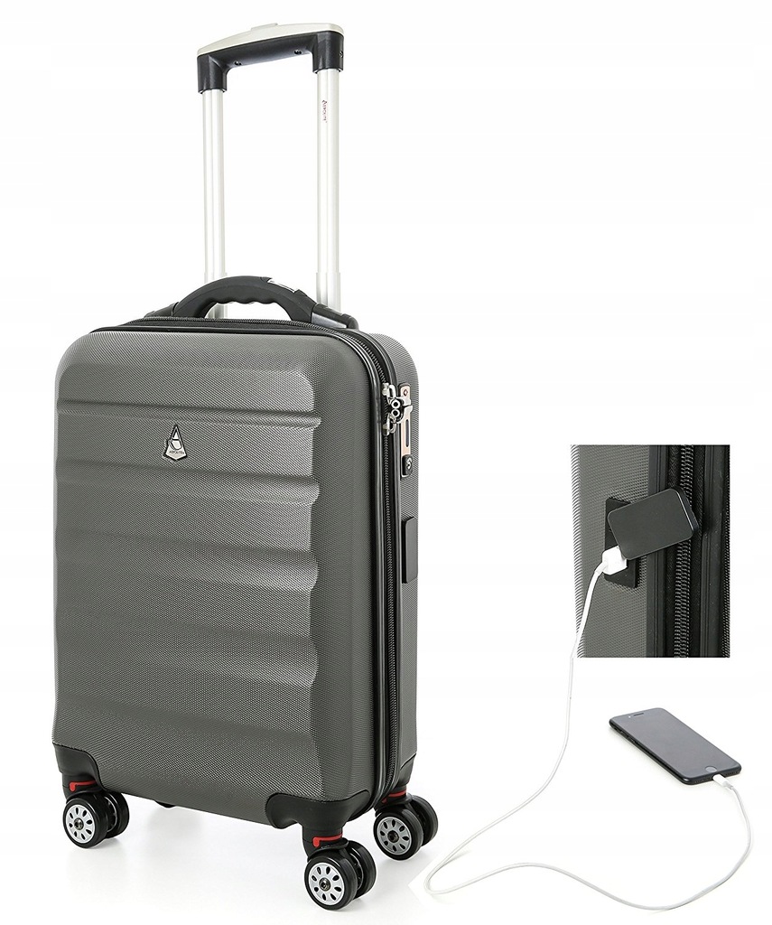 X270 Inteligetna walizka Aerolite SMART z wagą