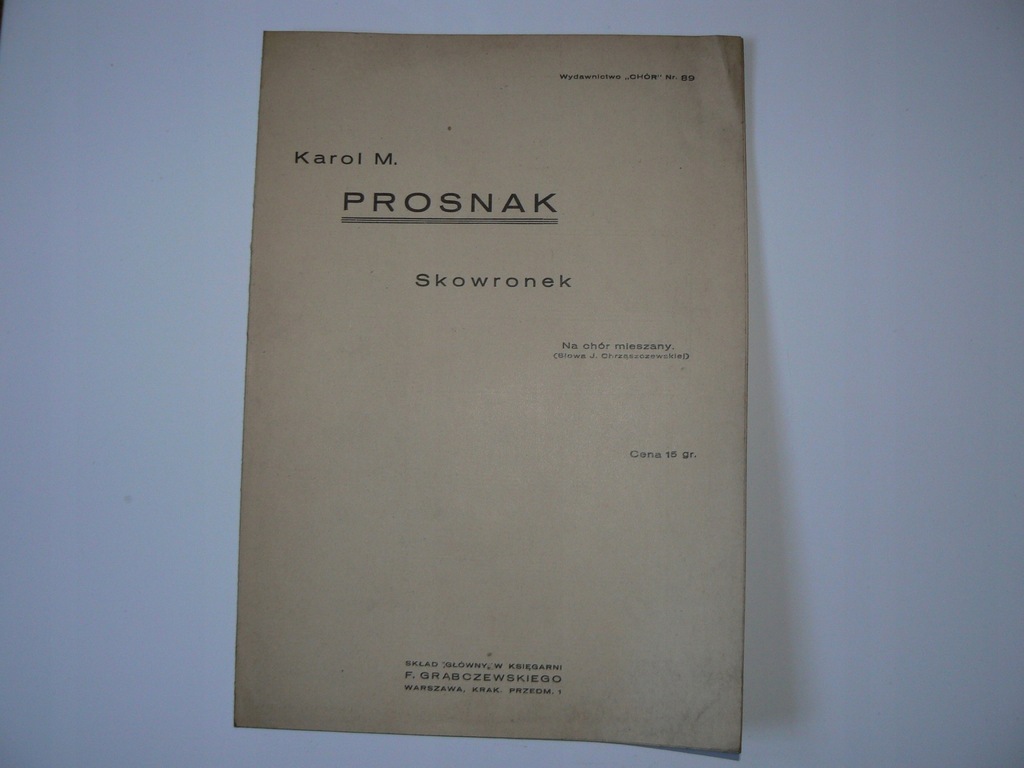 Skowronek -- Karol M.Prosnak NUTY