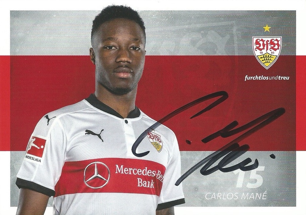 AUTOGRAF CARLOS MANE VfB STUTTGART ORYGINAŁ