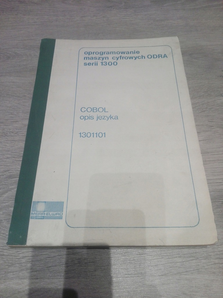 Mera ELwro Odra 1300 COBOL opis języka 1973r