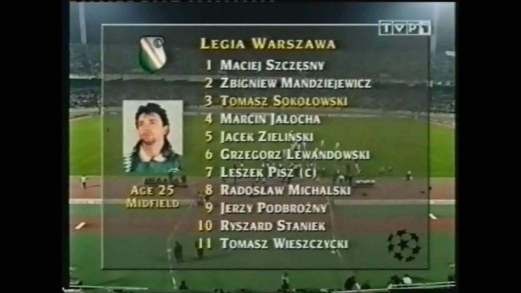 Legia Warszawa Mecze lata 90 Barcelona Utrecht
