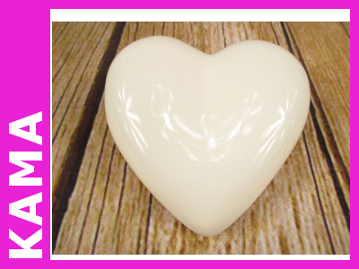 Serce Walentynkowe z ceramiki 7,5 cm x 8 cm