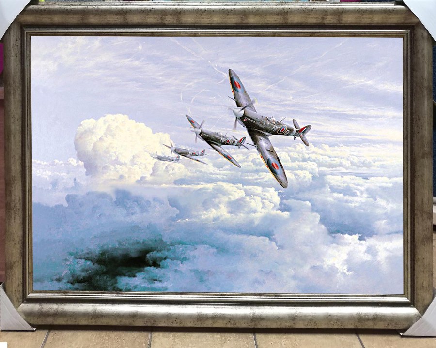 OBRAZ OLEJNY SPITFIRE RFD DYWIZJON 303 SZACHOWNICA