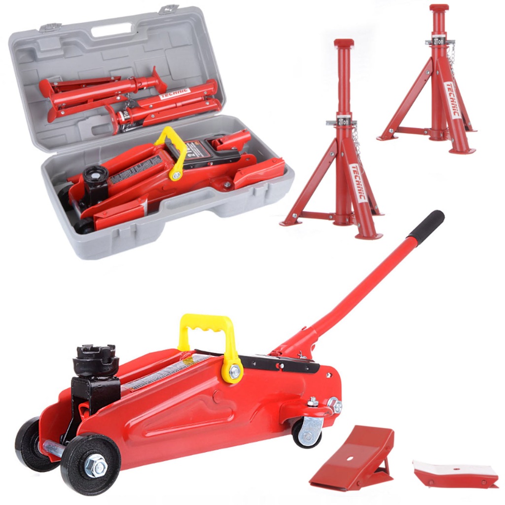 Podnośnik hydrauliczny ŻABA LEWAREK 2T + kobyłki K