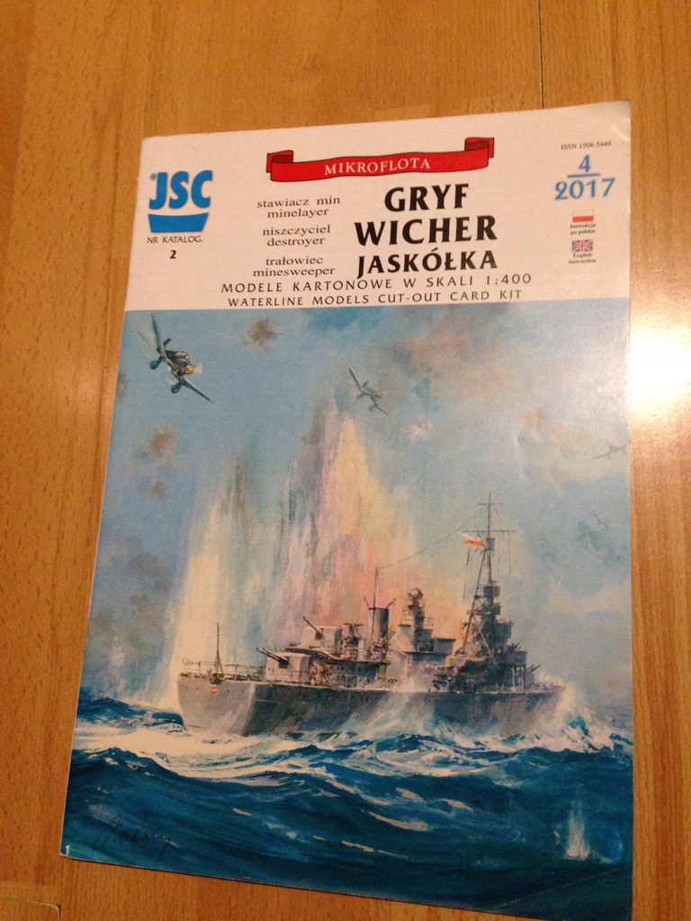 ORP Gryf,Wicher,Jaskółka 1:400 JSC Nowe wydanie