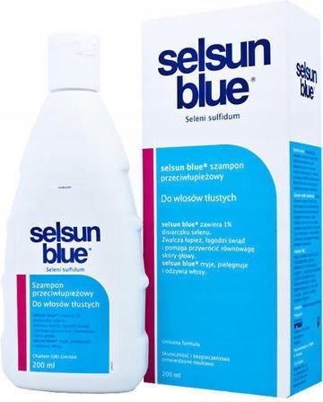 SELSUN BLUE SZAMPON DO WŁOSÓW TŁUSTYCH ŁUPIEŻ 200M