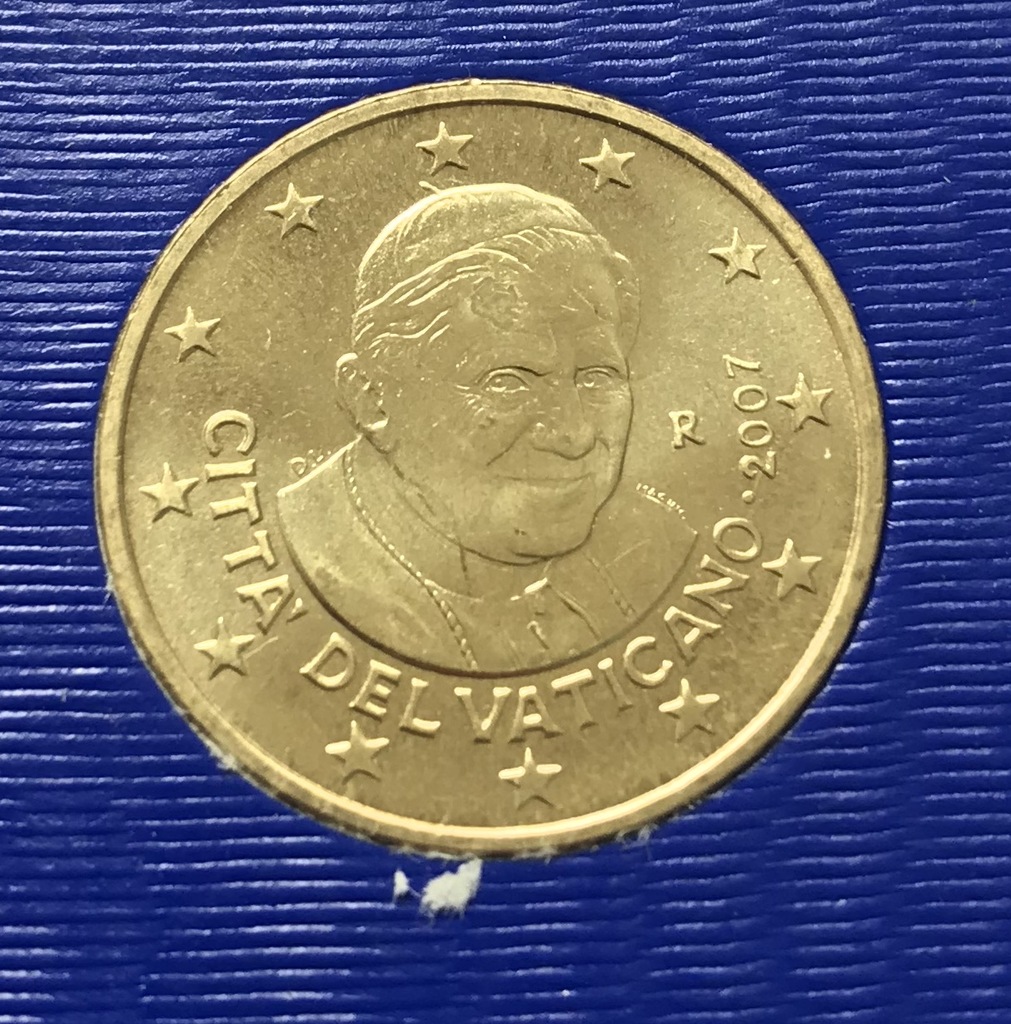 50 EURO - CENT WATYKAN 2007 - PAPIEŻ BENEDYKT XVI