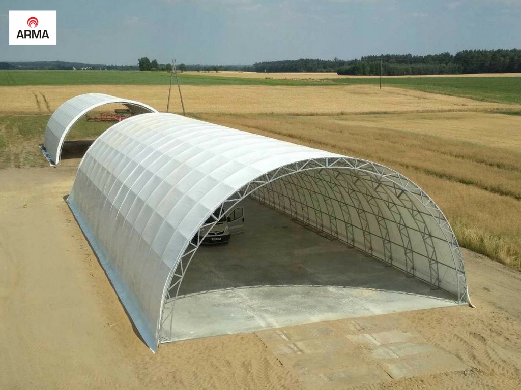 zadaszenie tunel rolniczy hala łukowa 8x40