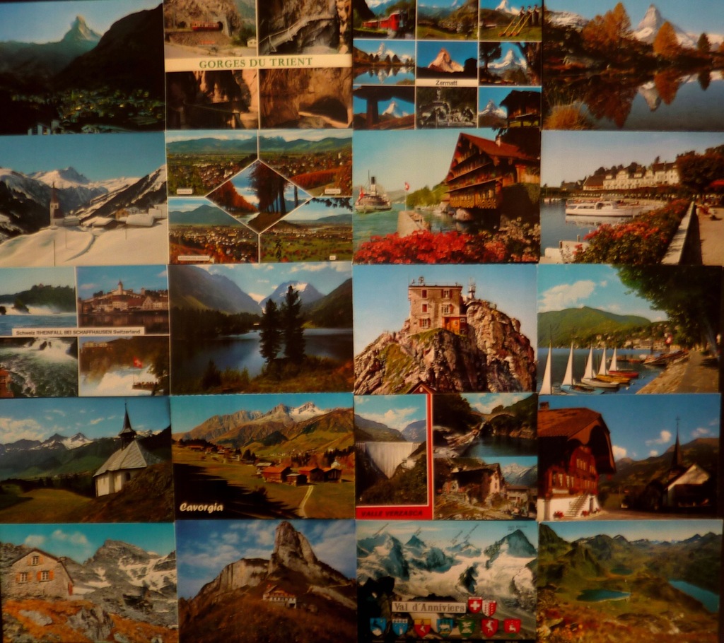 Szwajcaria - 50 widokówek - pocztówki zestaw 4