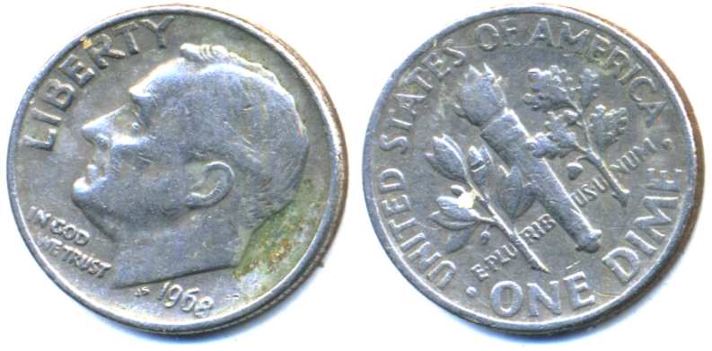 USA  One Dime /10 Cents /1968 r. 