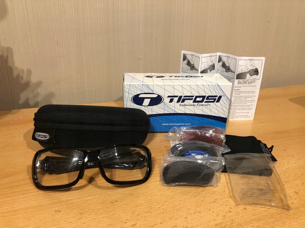 Okulary Tifosi Duro Gloss Black - wymienne szkła