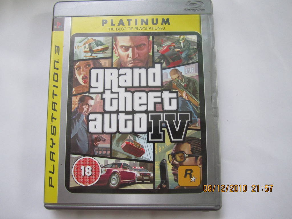 Grand Theft Auto IV GTA 4 PLATINUM  BDB