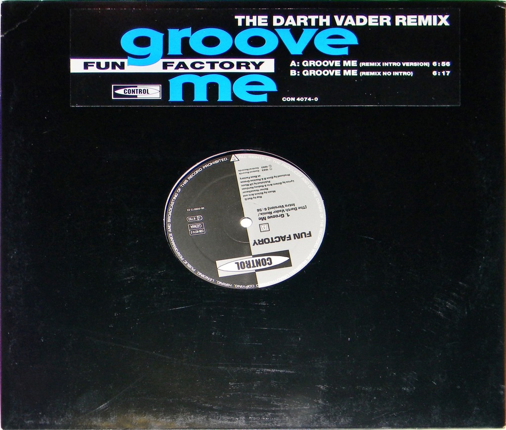 Fun Factory - Groove Me (Darth Vader Remix) 12''