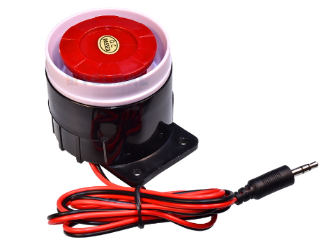TELMAL Syrena alarmowa 6V do12V 120dB + kabel jack