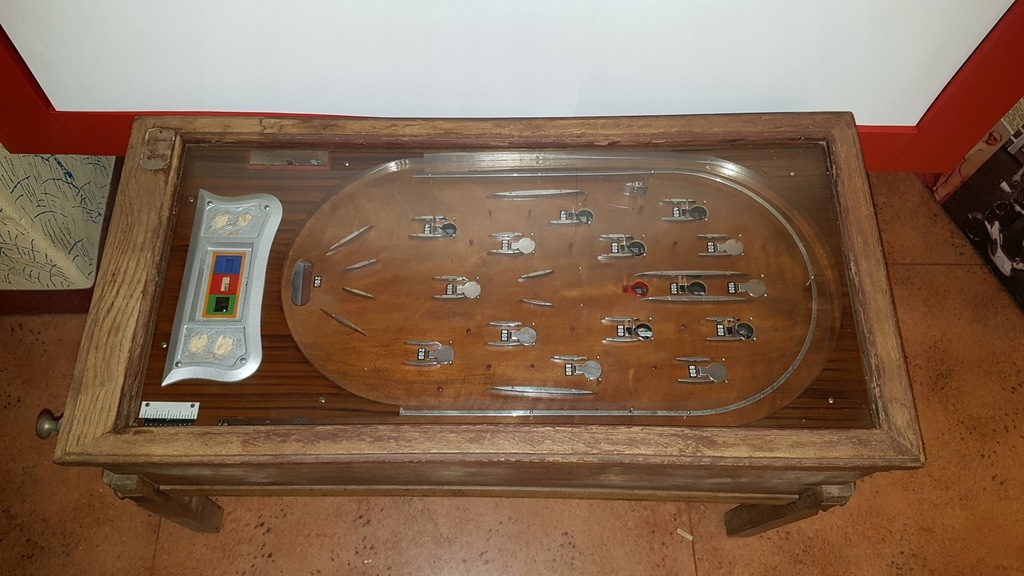 Przedwojenny bilard fliper gra pinball 1935r.