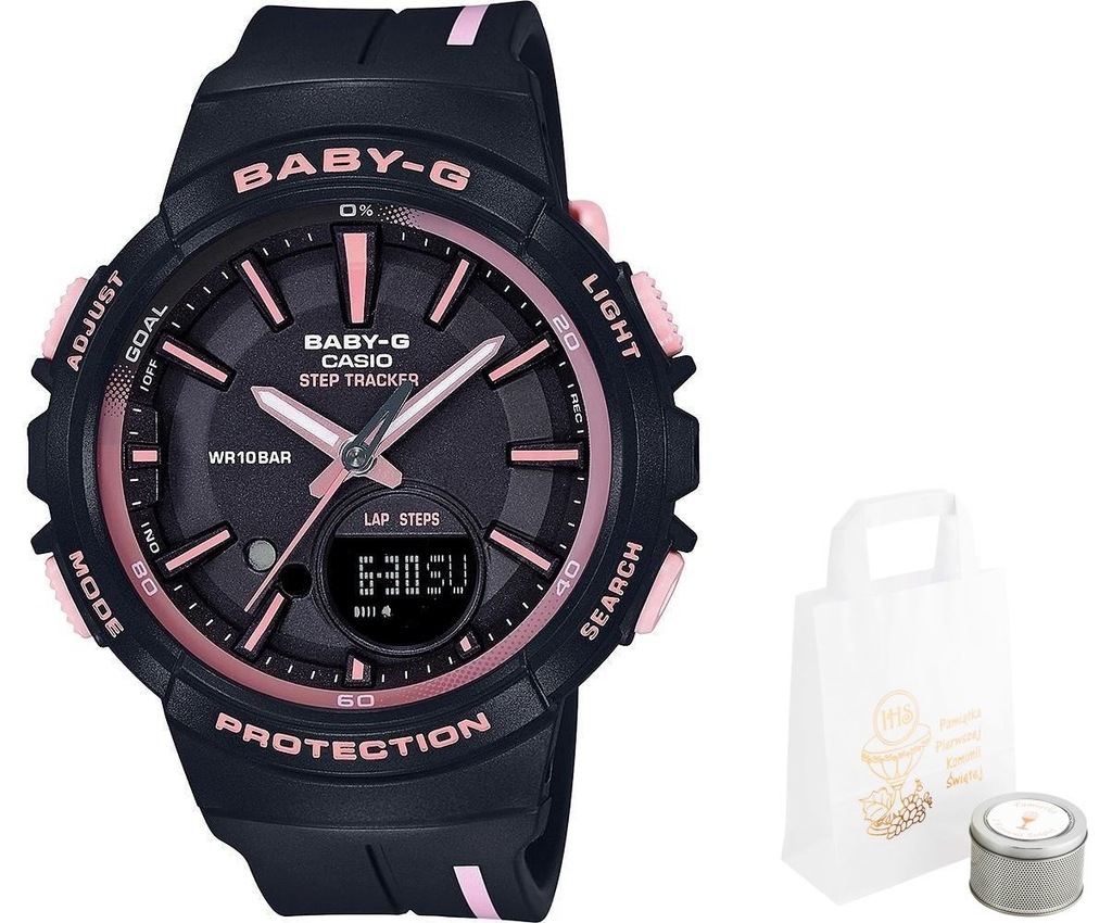 Zegarek komunijny CASIO BABY-G dla dziewczynki HIT