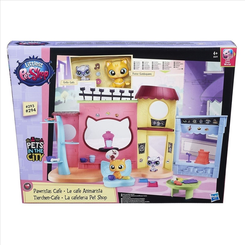 B5479 kawiarenka Littlest pet shop 293 294 figurki