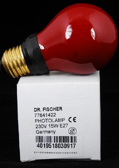 Żarówka do ciemni Dr. Fischer czerwona 15W / 230V