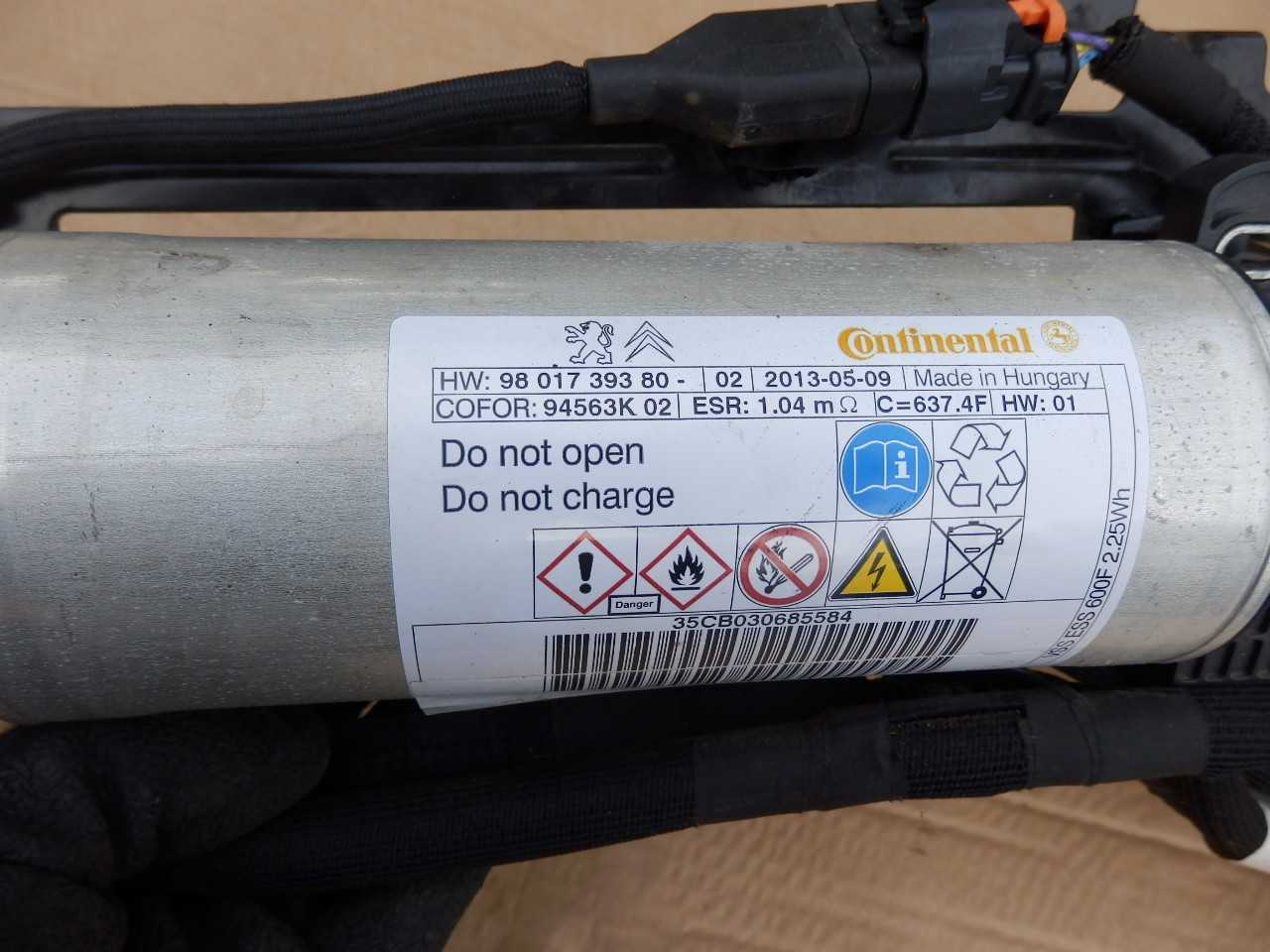 Peugeot 208 1.6 ehdi system start-stop capacitor - Car part Online❱ XDALYS