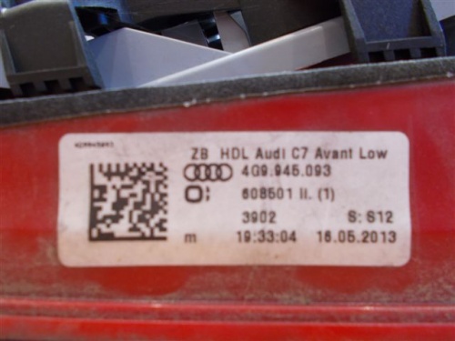 light rear part rear left AUDI A6 011- kombi