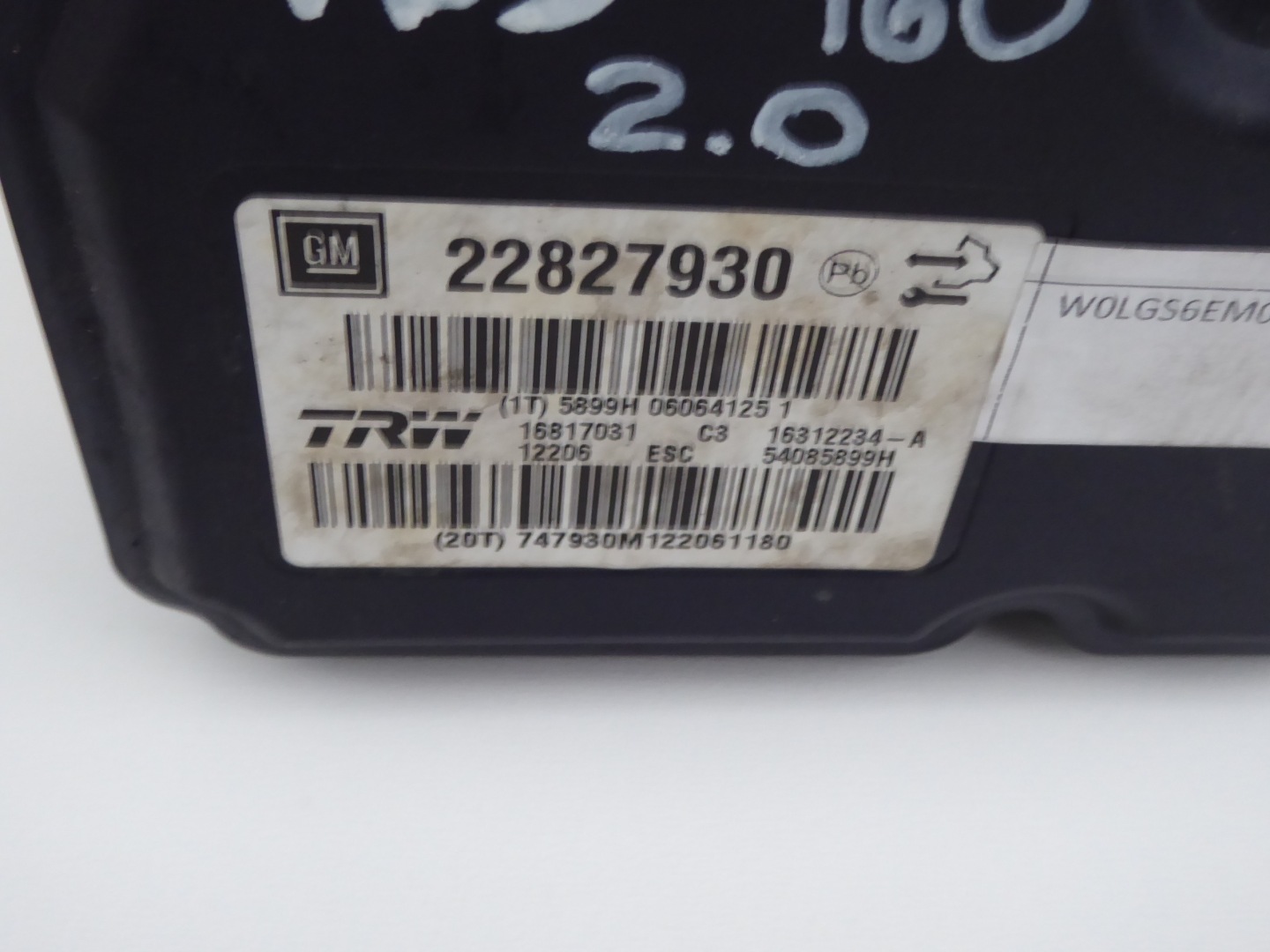 servofreno ABS OPEL INSIGNIA 22827930 2.0CDTI
