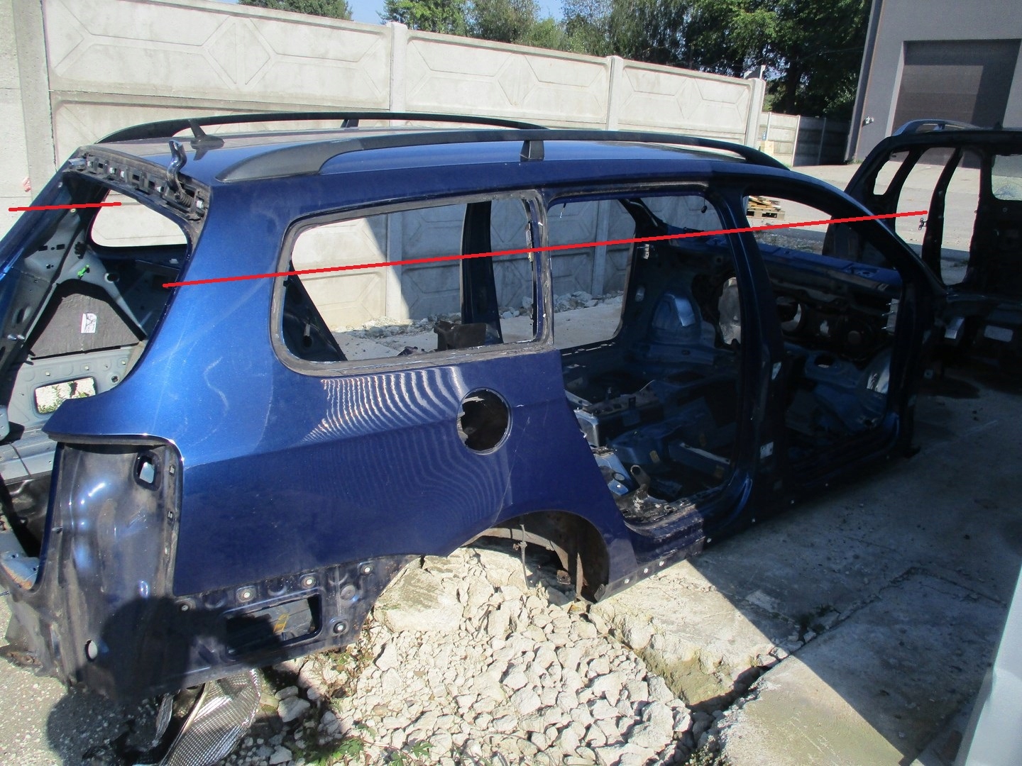 LONGHERONE Coppa posteriore VW PASSAT B6 3C9 kombi