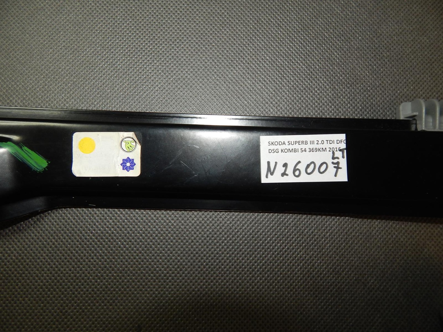 SKODA SUPERB 3V mechanism windows left rear part 3V0839461