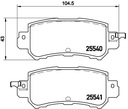 Kotúče a bloky BREMBO Zadná časť Mazda CX-5 Výrobca dielov Brembo