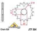 Pohonná sada Yamaha YZ 125 02-04r X-Ring GOLD Katalógové číslo dielu 551515151515515511515