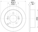 PADS DISCS TEXTAR REAR HYUNDAI TUCSON XG 262MM photo 3 - milautoparts-fr.ukrlive.com