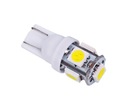 W5W Светодиодная лампа стояночного освещения T10 5SMD 5050