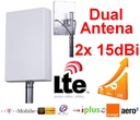 ANTÉNA DUAL LTE4G MF91 MF823 MF93D ZTE E5372 E5180 Typ panel