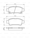 SABOTS DE FREIN BOSCH ARRIÈRE - TOYOTA AVENSIS VERSO photo 2 - milautoparts-fr.ukrlive.com