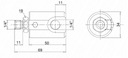 OTOČNÝ KONEKTOR LINEÁRNY UHLOVÝ GG90-1/4&quot; OM Katalógové číslo dielu A1.60.06.103