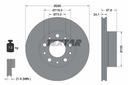 Kotúče Kocky TEXTAR Predné CITROEN JUMPER 280mm Výrobca dielov Textar