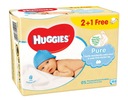 Влажные салфетки HUGGIES Pure 3х56 шт.