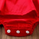 Detské letné šaty body červená čipka 68 74 80 86 92 SK Veľkosť (new) 68 (63 - 68 cm)