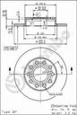 DISQUES I SABOTS DE FREIN BREMBO ARRIÈRE AUDI A4 B6 245MM photo 2 - milautoparts-fr.ukrlive.com