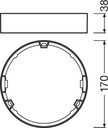 Rám pre LED panel DOWNLIGHT Slim DN155 LEDVANCE Intenzita 0 lm