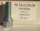 BOLT 12X1,25X28 CONE KEYS 17 FIAT PEUGEOT photo 1 - milautoparts-fr.ukrlive.com