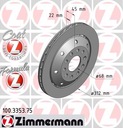 DISCS ZIMMERMANN FORMULA FROM REAR - AUDI RS4 B5 photo 2 - milautoparts-fr.ukrlive.com