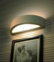 Moderné nástenné svietidlo keramické svietidlo biele polkruhové E27 60W ATENA Tvar okrúhly