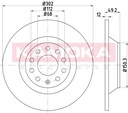 KAMOKA 1032616 DISQUE DE FREIN ARRIÈRE PELNA photo 3 - milautoparts-fr.ukrlive.com